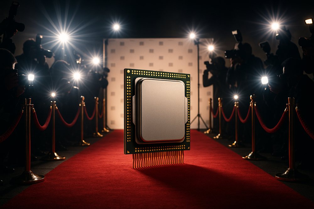 A CPU arriving on a red carpet